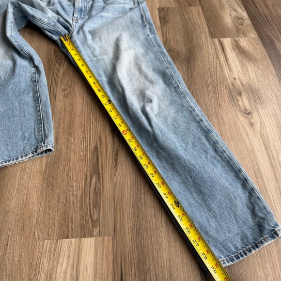 Madewell The Slouchy Boyjean Light Wash High Rise Straight Leg Denim Jeans 26 - Picture 5 of 7